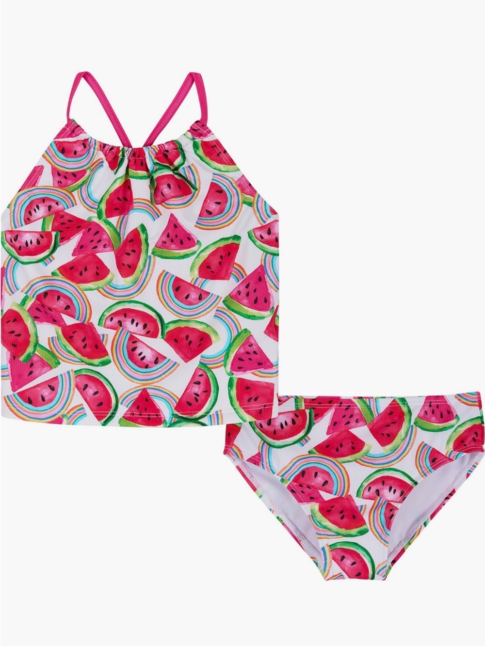 NWT Andy & Evan Kids' Watermelon Tankini Two-Piece Swimsuit - Girls' Size 2T